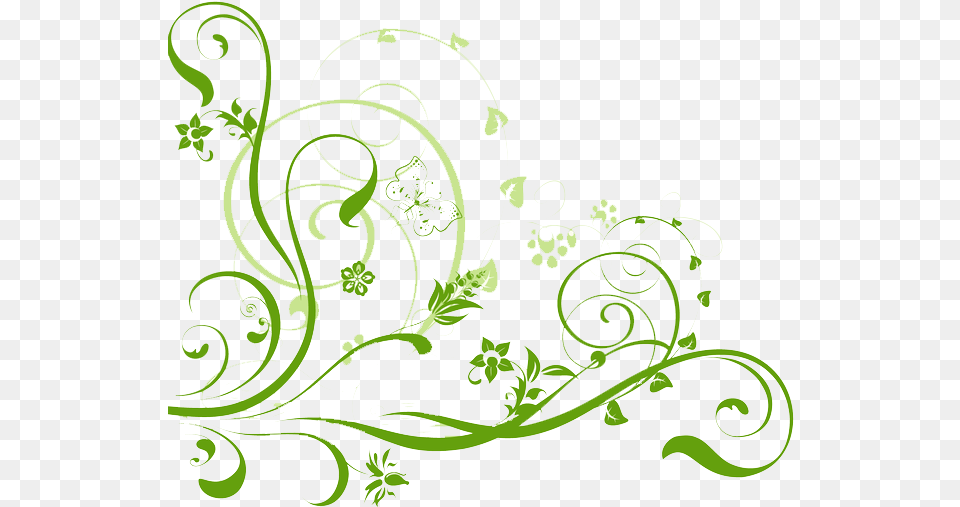 Simple Background Design Green, Art, Floral Design, Graphics, Pattern Free Png Download