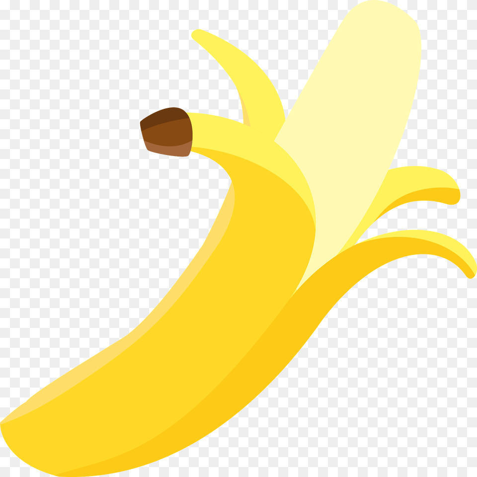 Simple Banana Peeled Clipart, Food, Fruit, Plant, Produce Free Transparent Png
