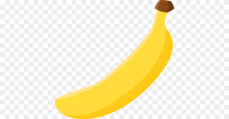 Simple Banana Vector Image, Food, Fruit, Plant, Produce Free Png