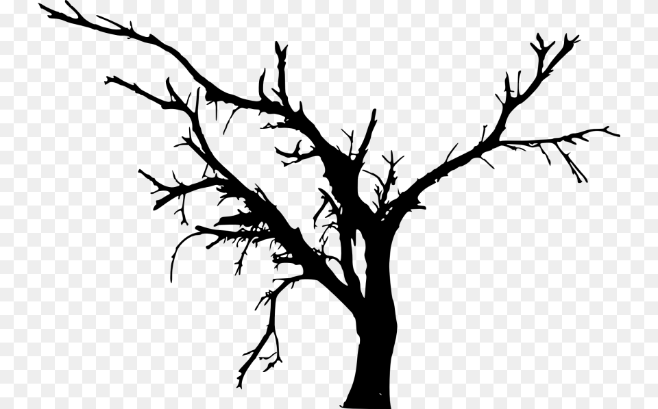 Simple Bare Tree Tree Silhouette Vector, Plant, Art Free Png