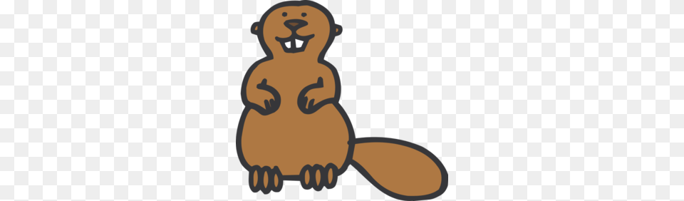 Simple Beaver Cartoon Clip Art, Animal, Mammal, Wildlife, Rodent Png
