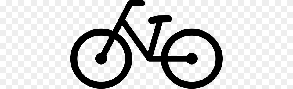 Simple Bicycle Pictogram Vector Clip Art, Gray Free Png Download