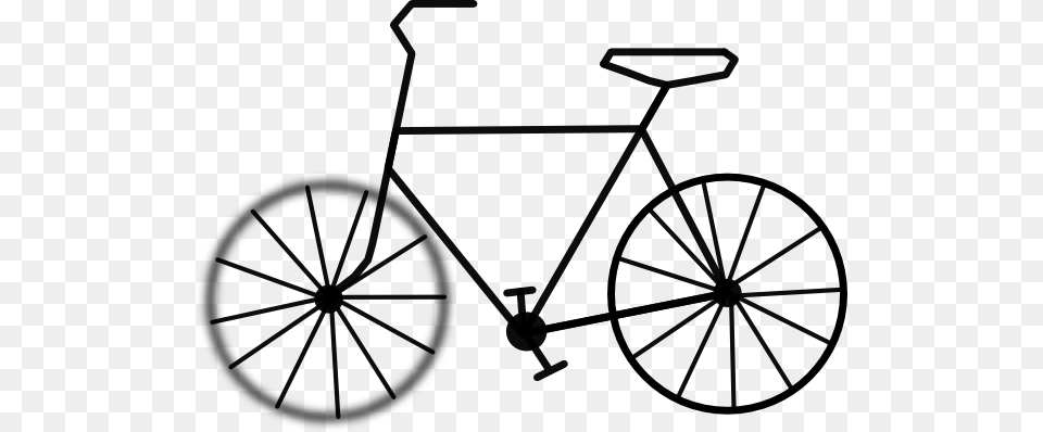 Simple Bike Clip Art, Machine, Spoke, Bicycle, Transportation Png