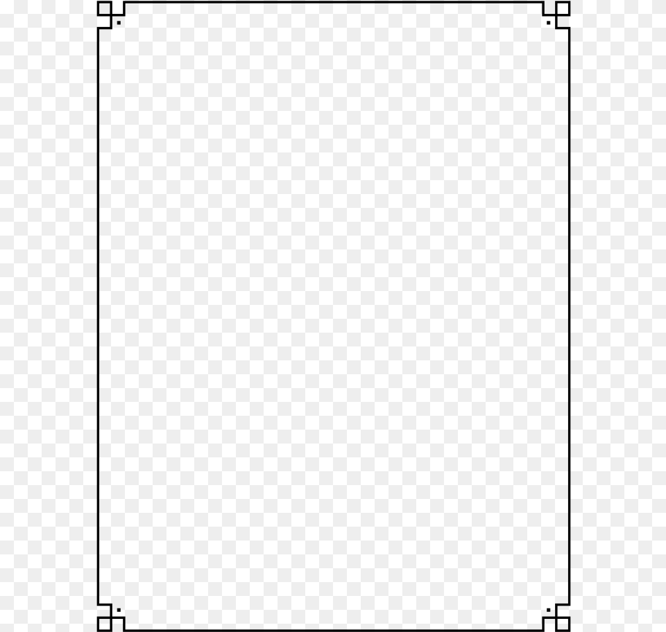 Simple Black Border White Simple Frame, Gray Free Png Download