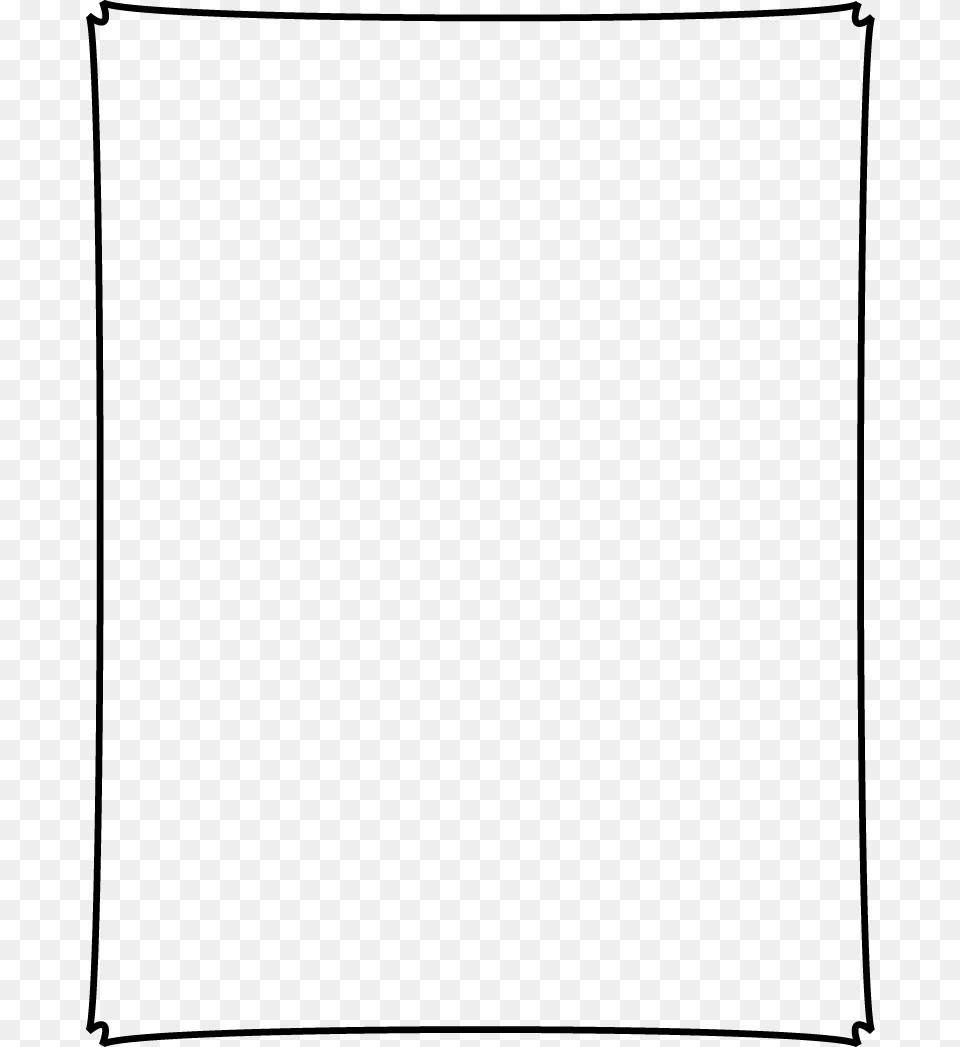 Simple Black Borders Clipart White Layout, Gray Png