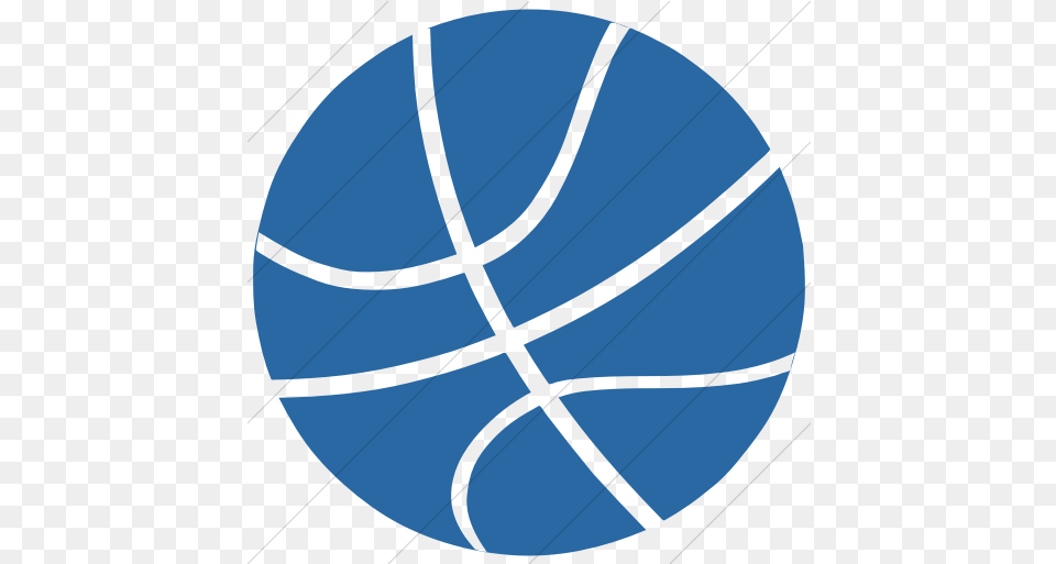 Simple Blue Classica Basketball Icon Vertical, Sphere, Bow, Weapon Free Png