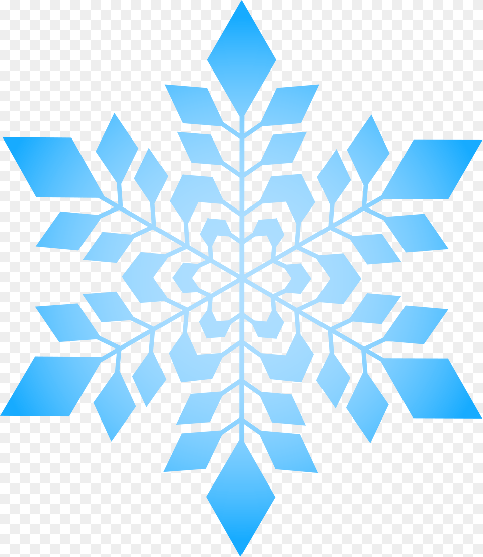 Simple Blue Snowflake Transparent Background Snowflake, Nature, Outdoors, Snow Png Image