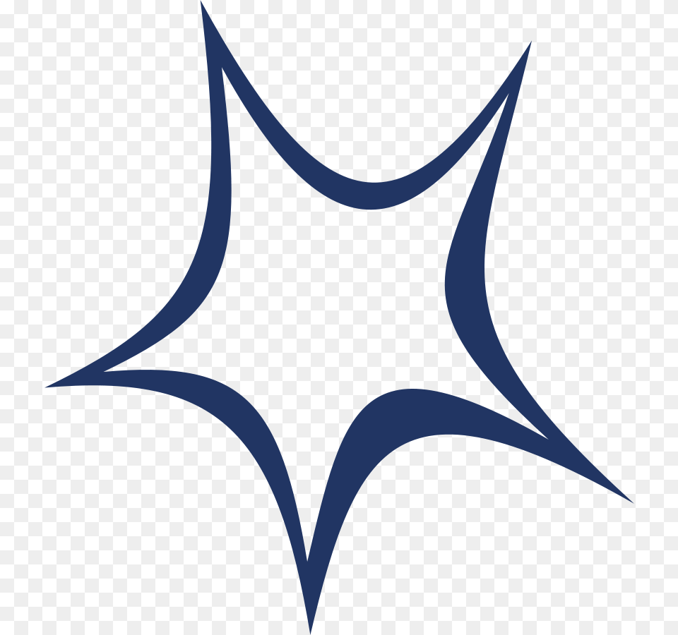 Simple Blue Star Clip Arts For Web, Symbol, Logo, Animal, Fish Png Image