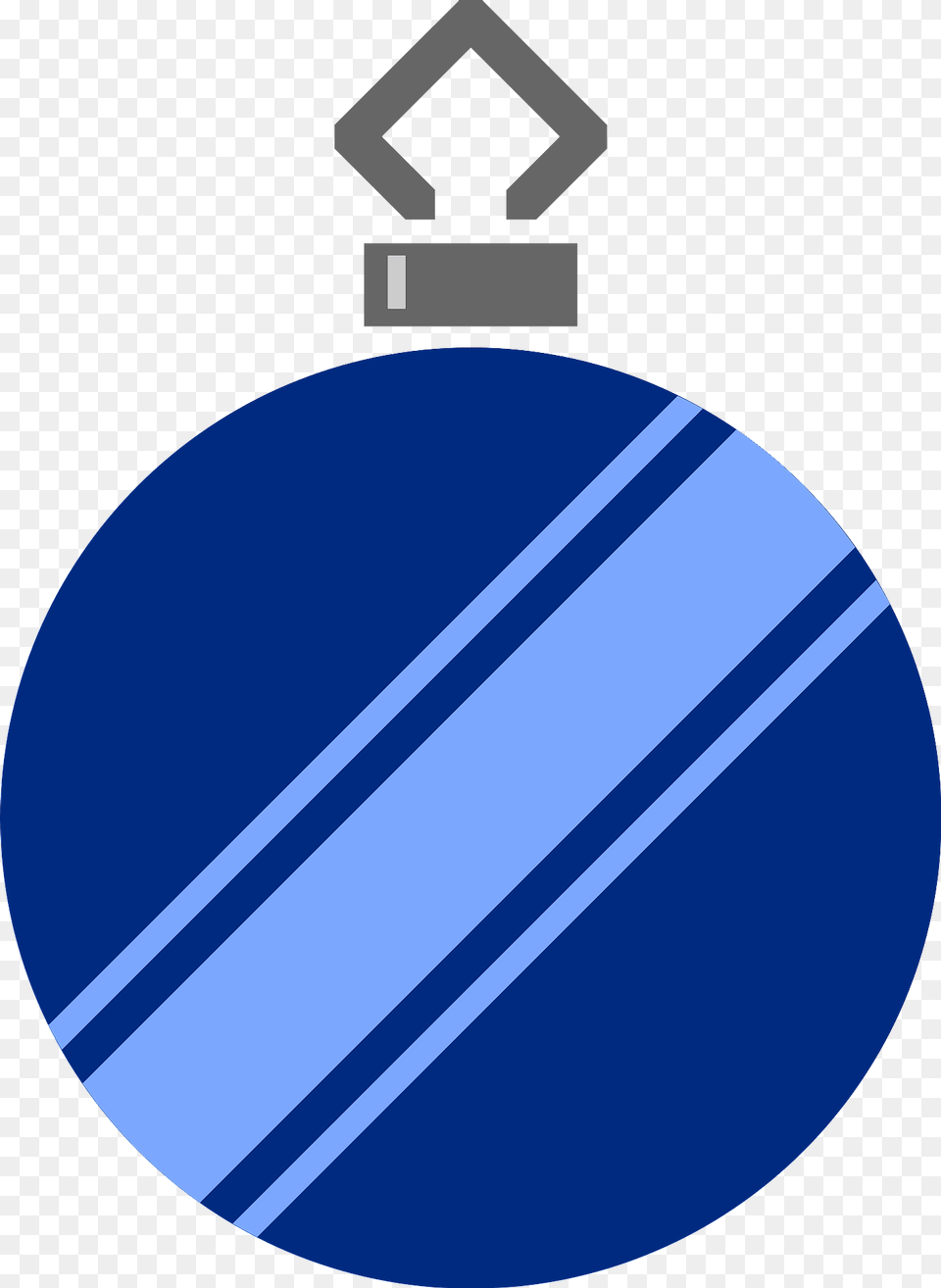 Simple Blue Striped Christmas Ornament Clipart, Gold, Sphere, Accessories, Lighting Free Png Download