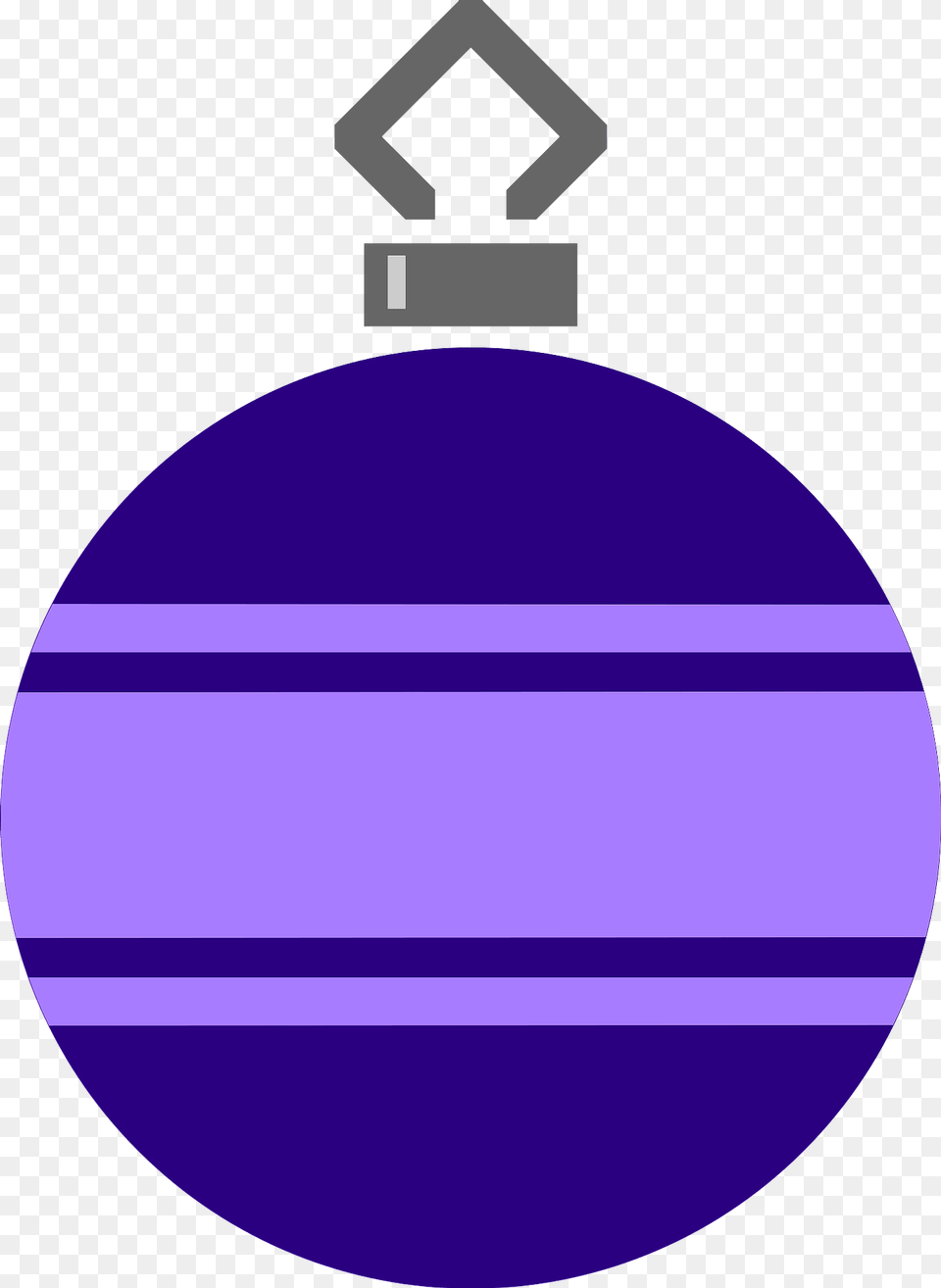 Simple Blue With Purple Stripe Christmas Ornament Clipart, Sphere, Lighting, Accessories Png
