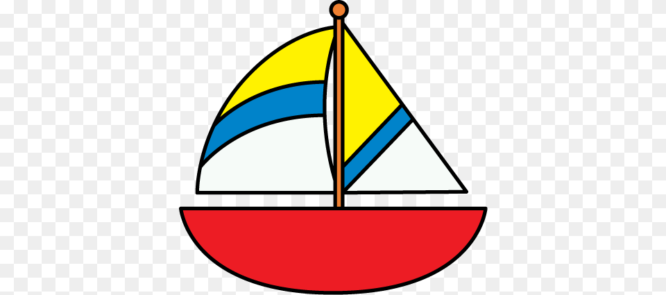 Simple Boat Cliparts, Sailboat, Transportation, Vehicle, Triangle Free Png Download