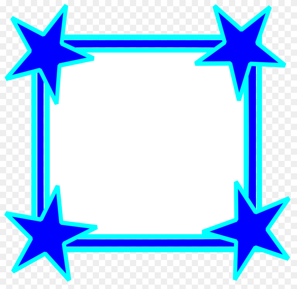 Simple Bright Blue Star Cornered Frame Icons, Star Symbol, Symbol, Gas Pump, Machine Png
