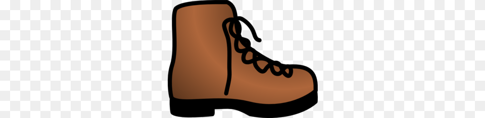 Simple Brown Boot Clip Art, Clothing, Footwear, Shoe, Sneaker Png Image
