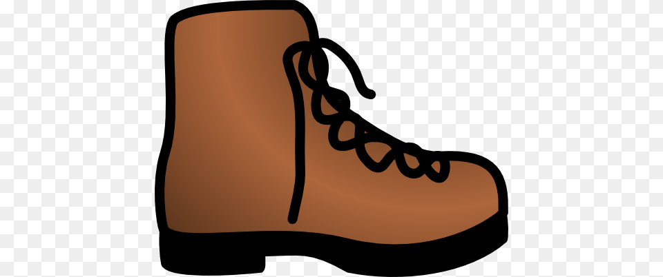 Simple Brown Boot Clipart, Clothing, Footwear, Shoe, Bow Png Image