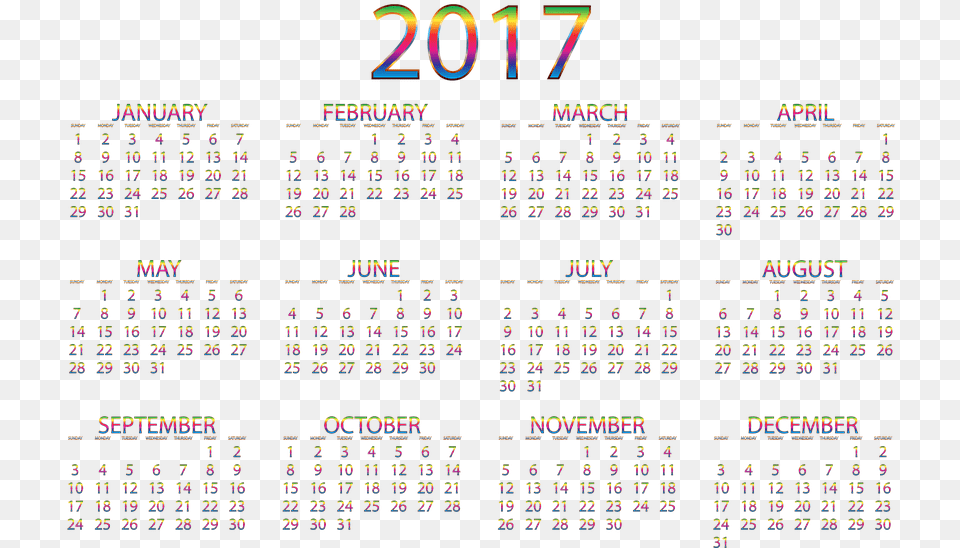 Simple Calendar 2017 Vector For And Creatve 2017 Calendar Hd, Architecture, Building, Text Png Image