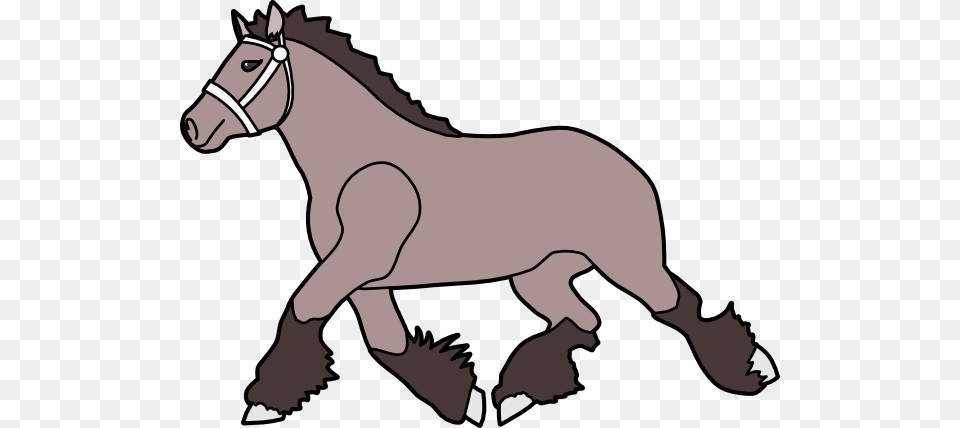 Simple Cartoon Horse Clip Art, Animal, Colt Horse, Mammal, Baby Free Png Download