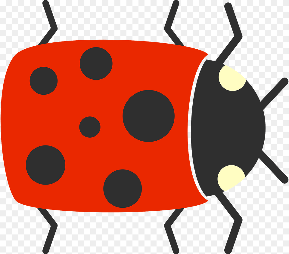 Simple Cartoon Ladybird Clipart, Animal Free Png Download