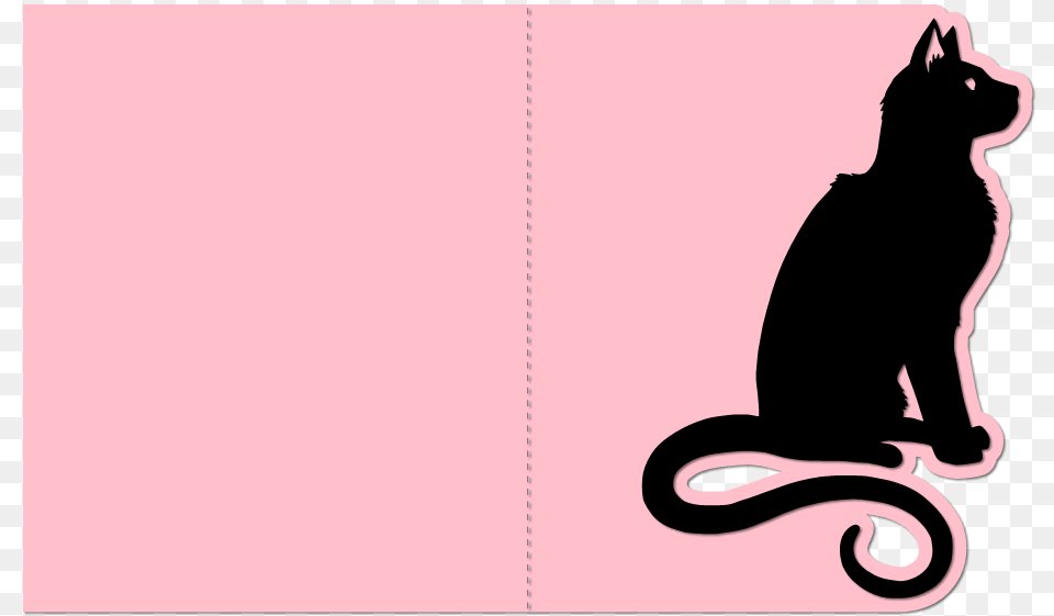Simple Cat Silhouette Cat Svg Card, Animal, Mammal, Pet, Canine Png Image