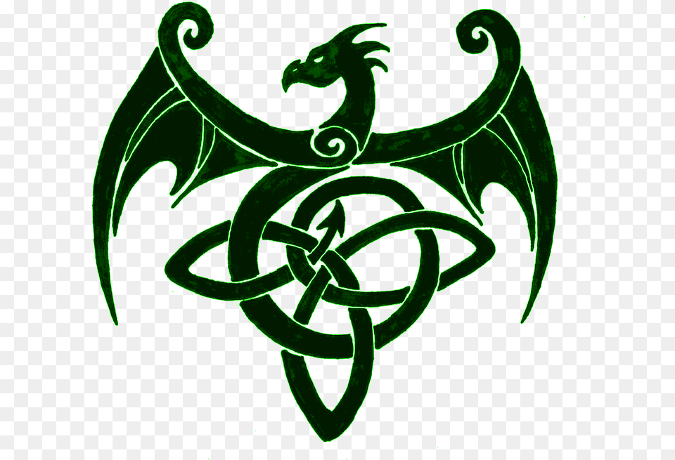 Simple Celtic Dragon Design Free Transparent Png