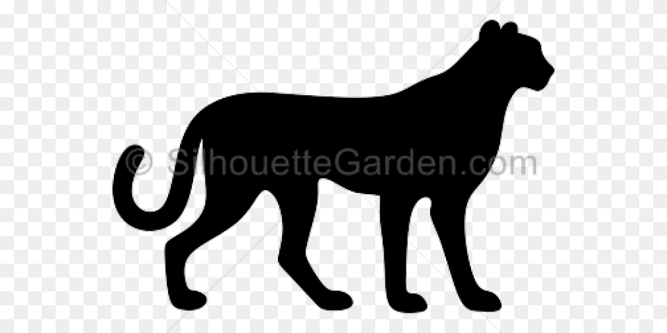 Simple Cheetah Silhouette, Animal, Lion, Mammal, Wildlife Png