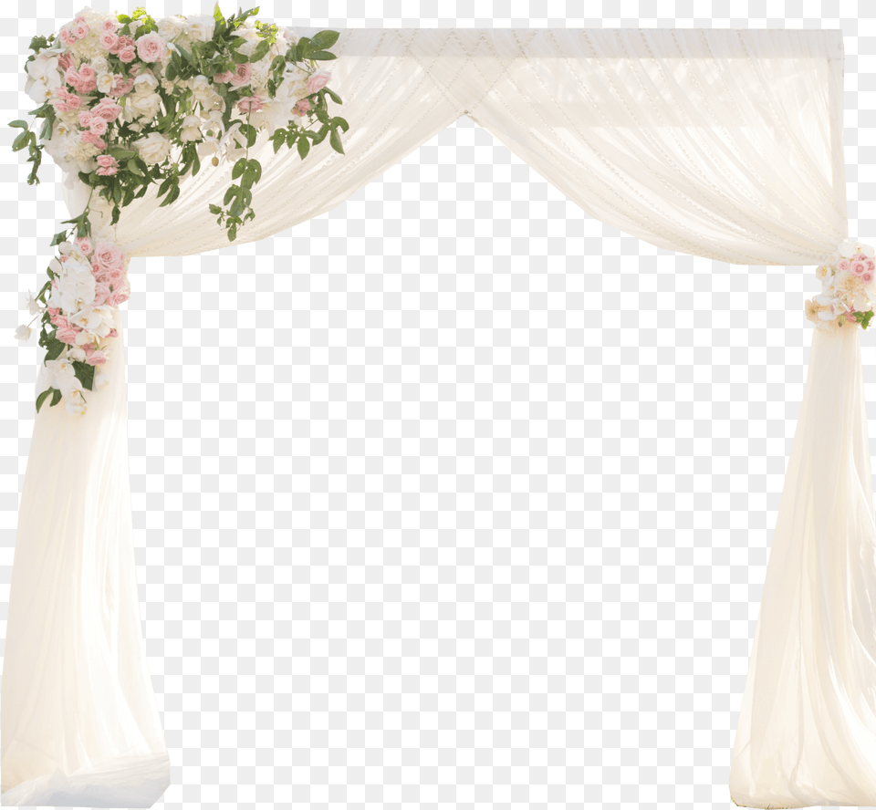 Simple Chiffon Wedding Arch Arbor Canopy, Adult, Person, Woman, Female Png