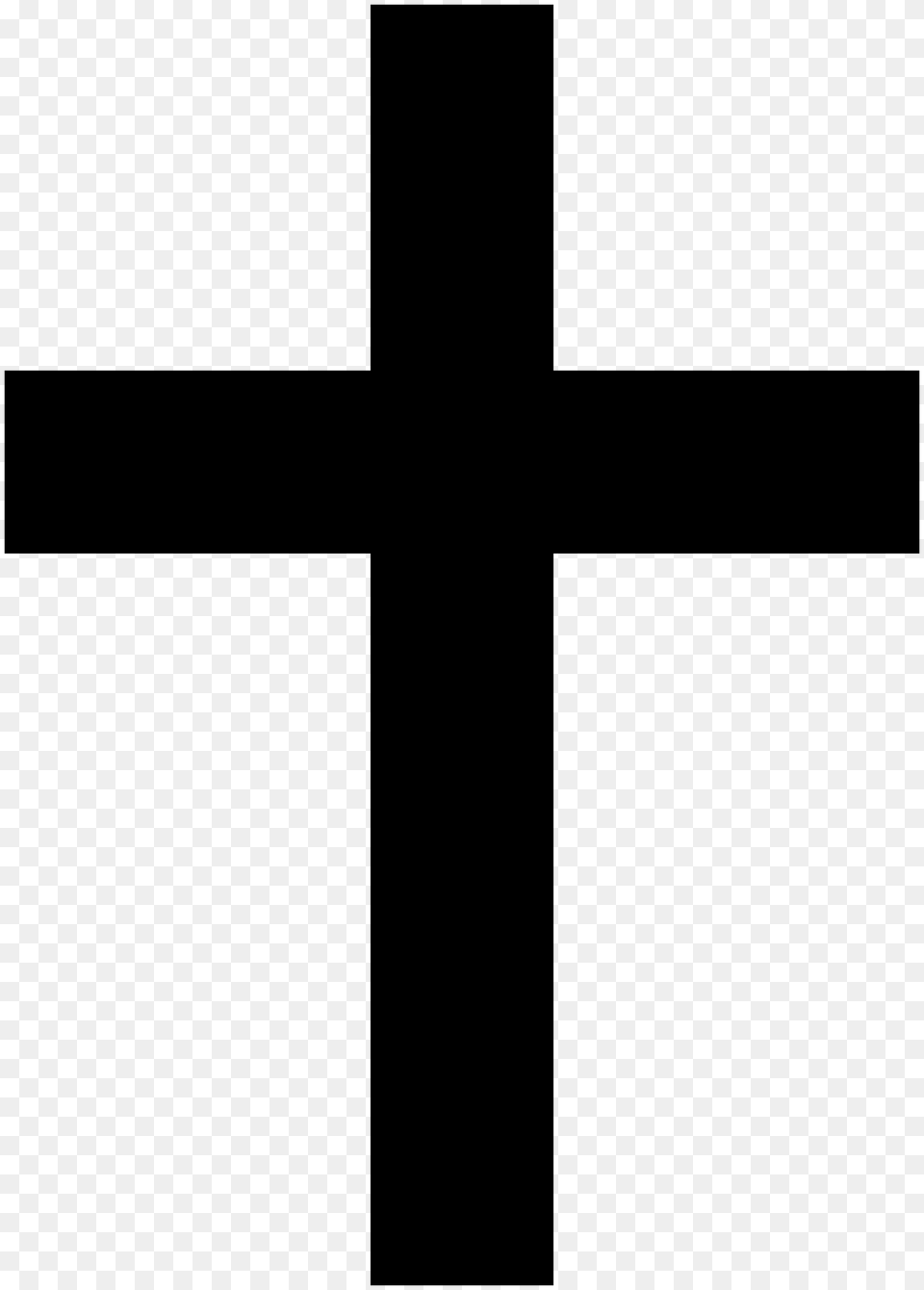 Simple Christian Cross Clipart, Symbol, Green Free Png