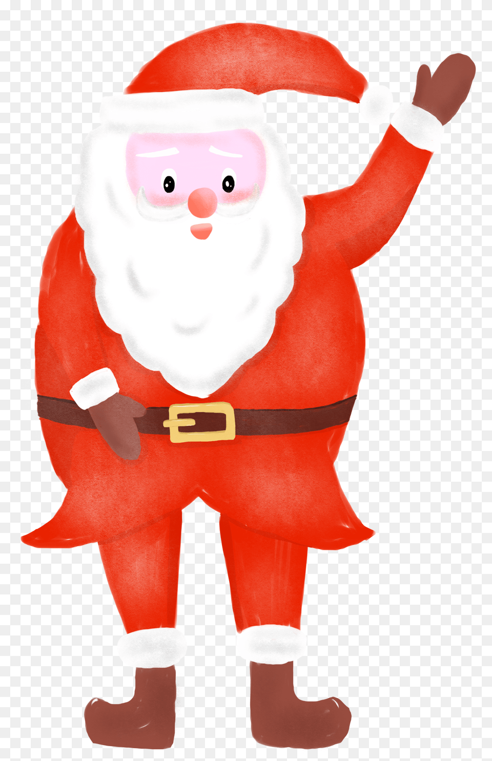 Simple Christmas Santa And Psd Christmas Day, Elf, Baby, Person, Plush Free Png Download