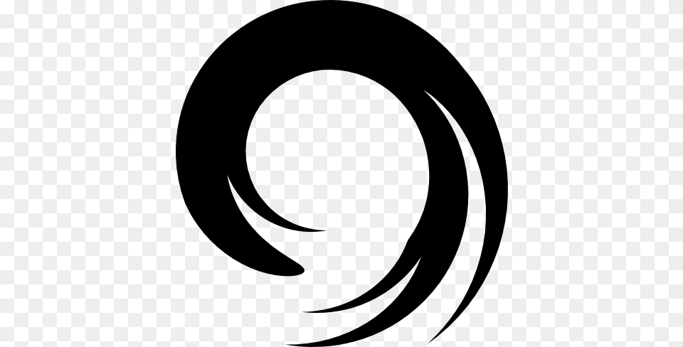 Simple Circle Swirls Images Galleries Circle Swirl, Stencil, Clothing, Hardhat, Helmet Free Png Download