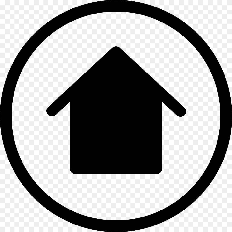 Simple Circled Home Icon Png Image