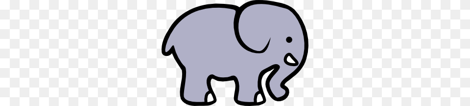 Simple Clipart Elephant, Animal, Mammal, Wildlife, Clothing Png Image
