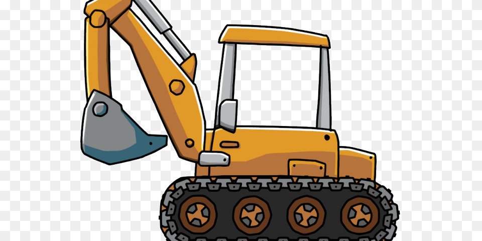 Simple Clipart Excavator, Machine, Bulldozer Png Image
