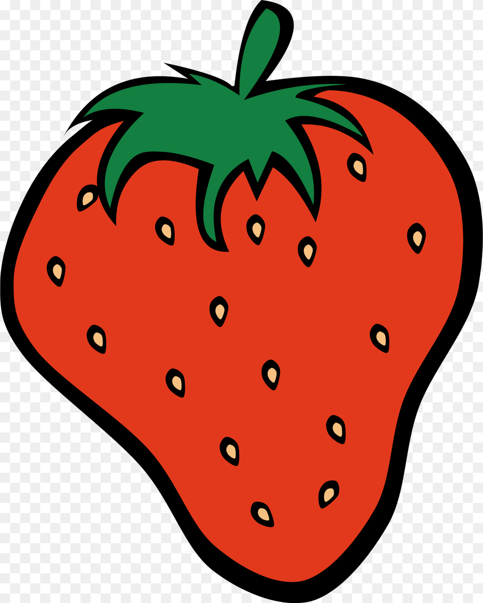 Simple Clipart Strawberry, Berry, Produce, Food, Fruit Png Image