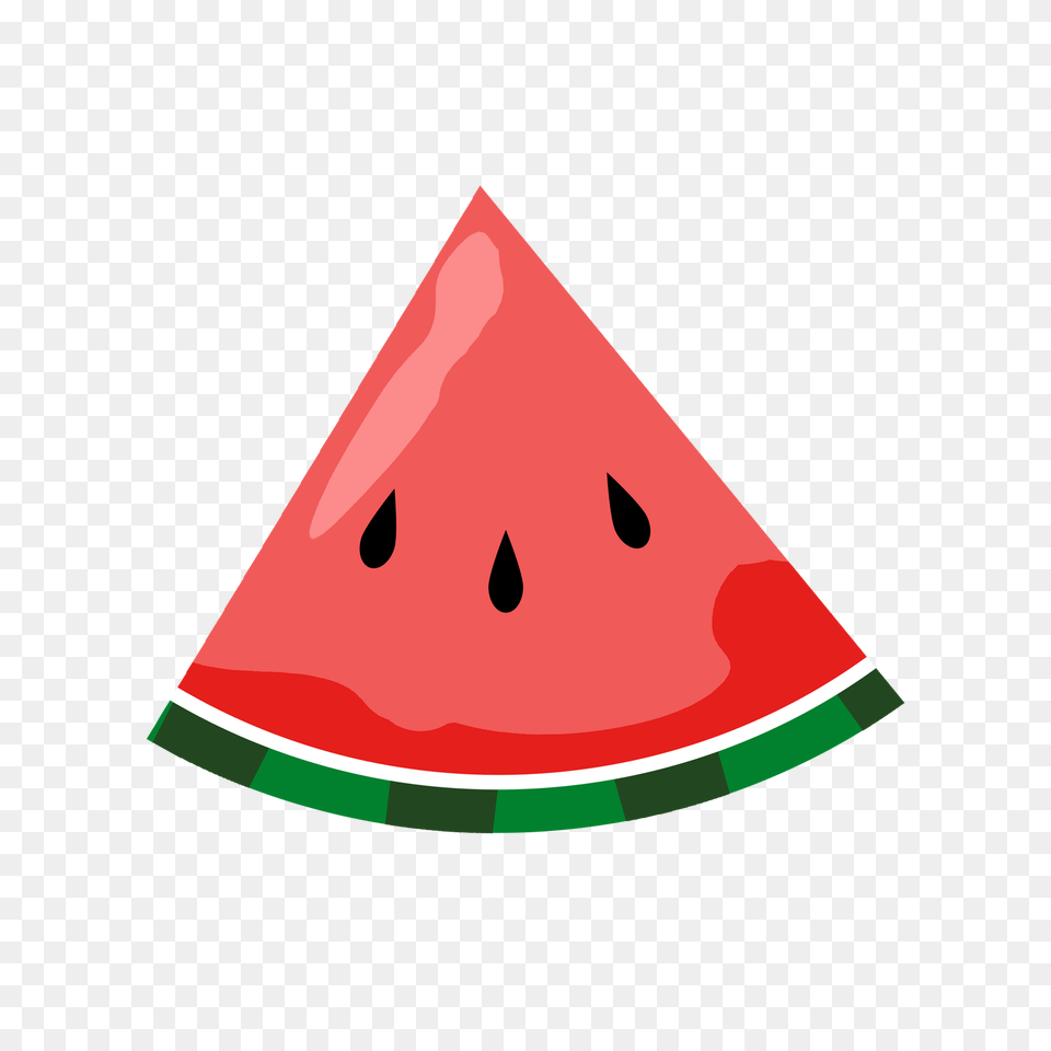 Simple Clipart Watermelon, Food, Fruit, Plant, Produce Png