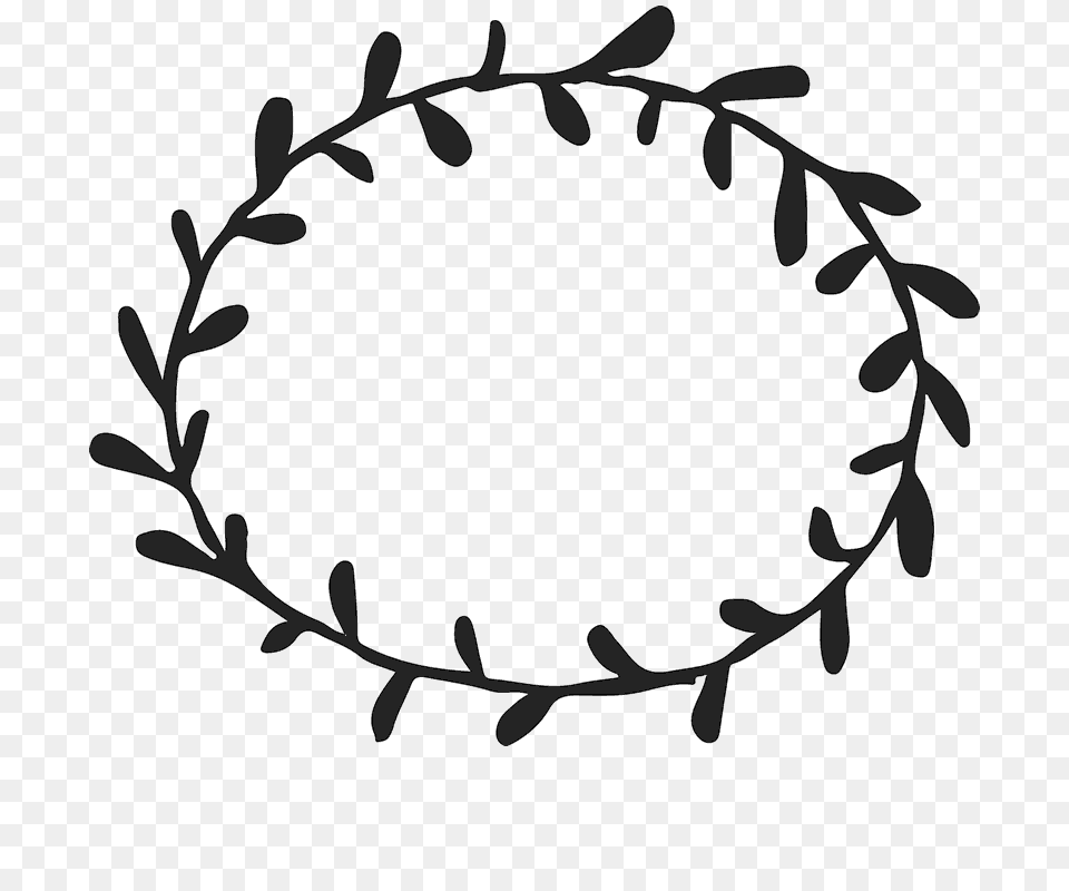 Simple Clipart Wreath, Oval, Stencil, Animal, Fish Free Png