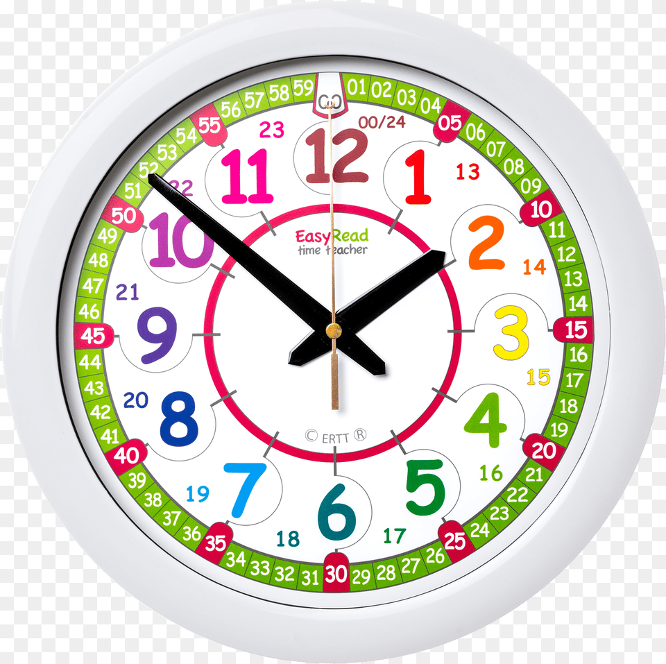 Simple Clock Hands Orologio Con 24 Ore, Analog Clock, Wall Clock Free Png Download