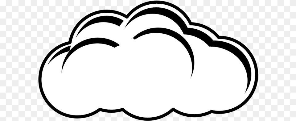 Simple Cloud Black Amp White Black And White Cloud Sun, Stencil, Body Part, Hand, Person Png Image