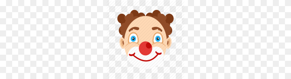 Simple Clown Face Clipart, Performer, Person, Head, Baby Free Png