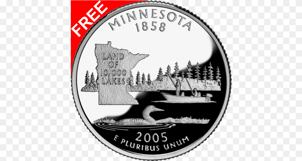 Simple Coin Flip Phonewear Old Versions For Android Aptoide 2005 Minnesota Quarter, Money, Animal, Bird, Person Png