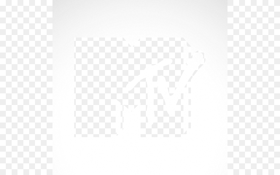 Simple Color Vinyl Mtv Music Television Logo Stickers Factory, Stencil, People, Person Free Png Download