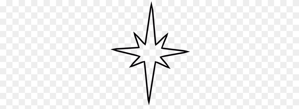Simple Compass Clipart, Star Symbol, Symbol, Cross Png