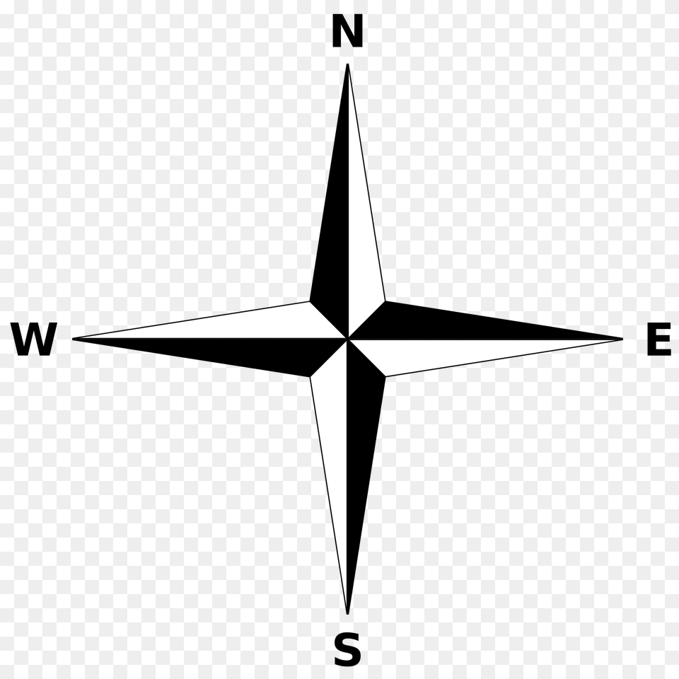 Simple Compass Rose, Symbol, Star Symbol, Cross Png Image