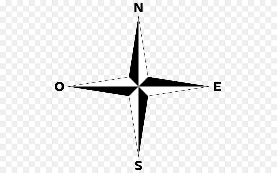 Simple Compass Rose Fr, Symbol, Star Symbol, Cross Free Transparent Png