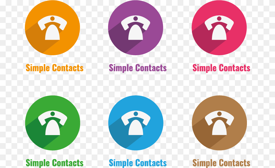 Simple Contacts Colors Graphic Design, Recycling Symbol, Symbol, Logo Free Png
