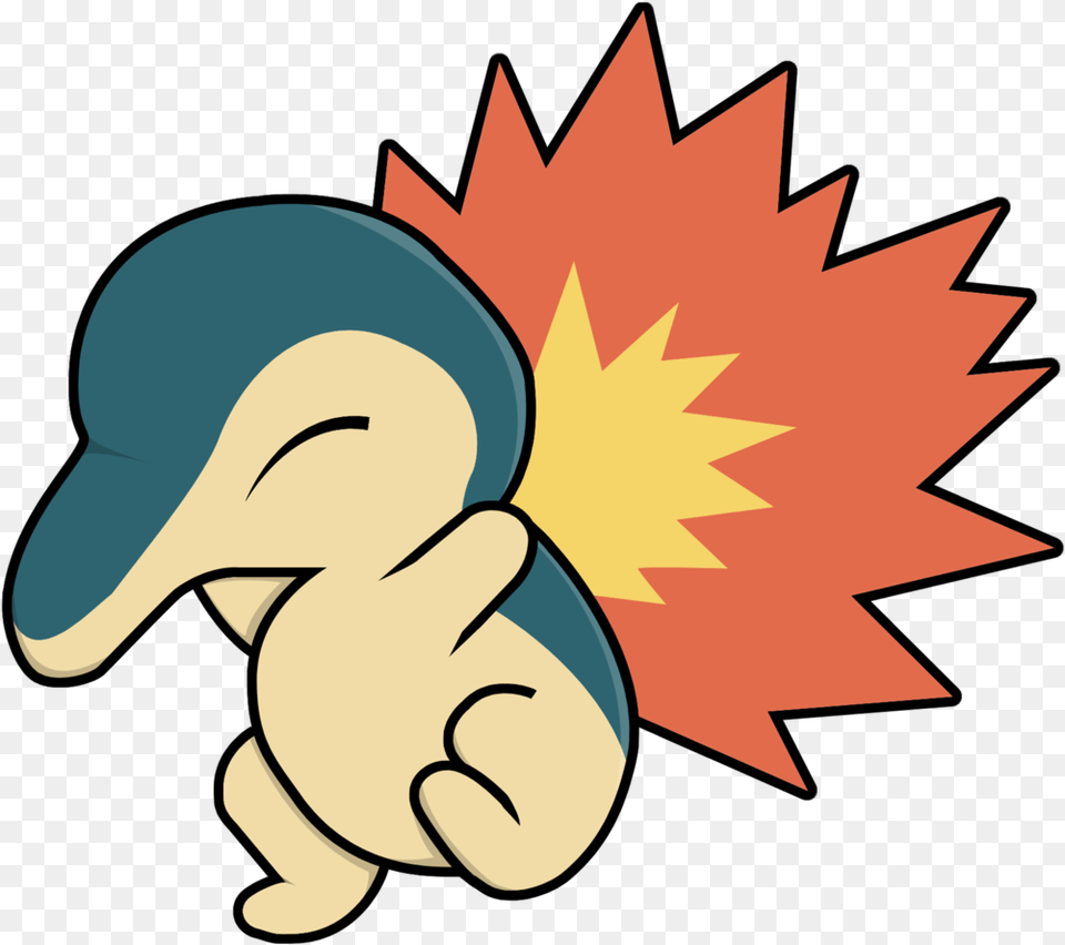 Simple Cyndaquil Good Morning Gif, Plant, Leaf, Water Sports, Water Free Png Download