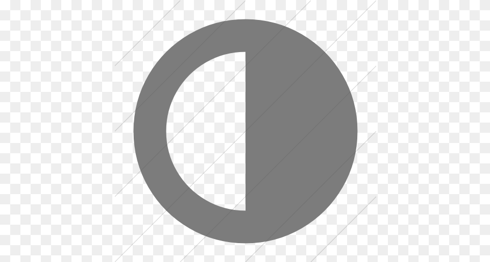 Simple Dark Gray Bootstrap Font Awesome Half Black Half White Circle Icon Meaning, Symbol Free Png