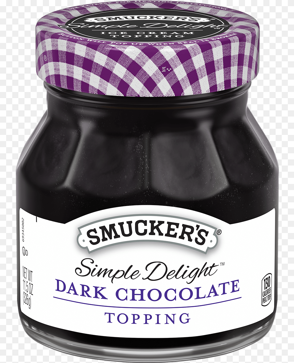 Simple Delight Dark Chocolate Topping Smuckers, Food, Jam, Jelly Free Transparent Png