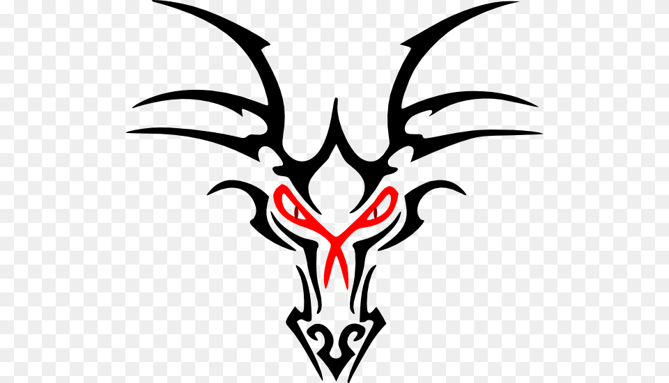 Simple Dragon Head Tattoo, Emblem, Symbol, Stencil, Logo Free Transparent Png