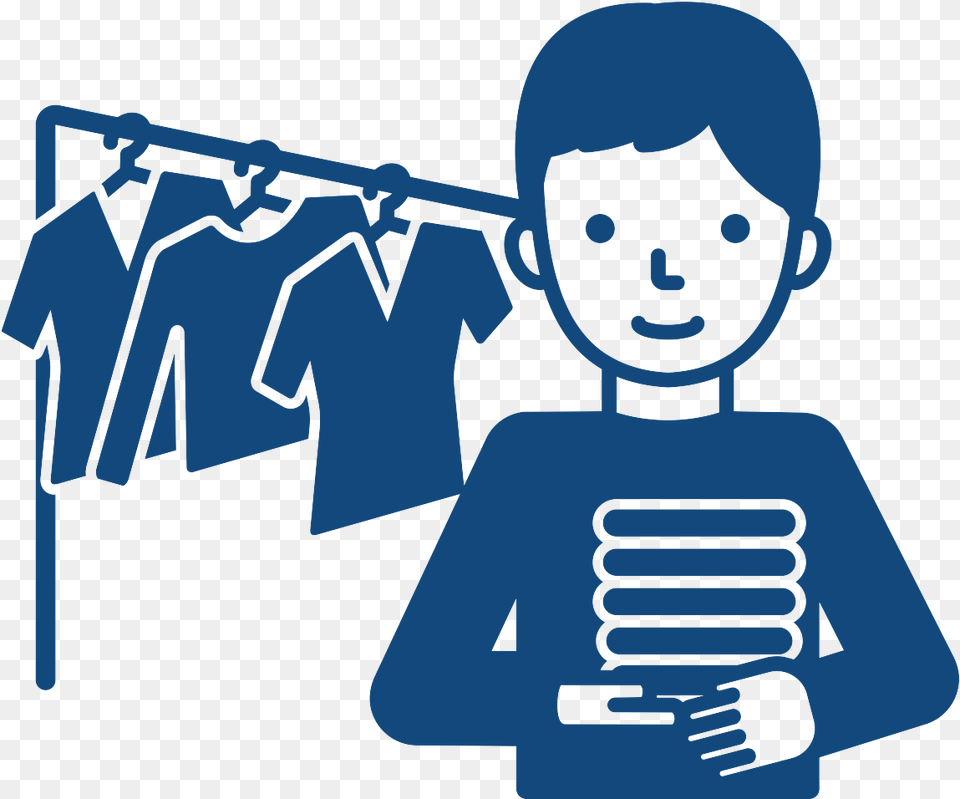 Simple Drawing Of A Man Standing In Front Of A Clothing Clothing Racks Cartoon Face, Head, Person, Baby Free Transparent Png