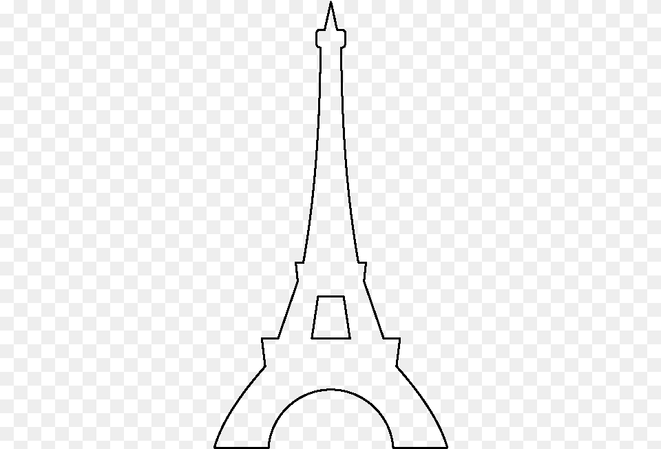 Simple Eiffel Tower Drawing At Getdrawings Line Art, Gray Free Png