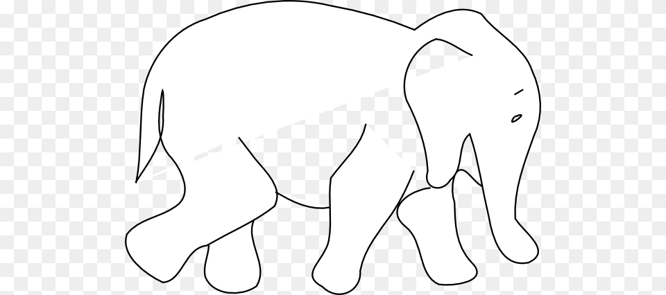 Simple Elephant Outline, Animal, Mammal, Wildlife, Kangaroo Png